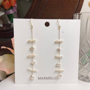 Irregular Shapes of Baroque Pearls Drop Earrings