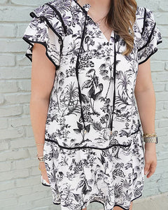 Black Toile Dress