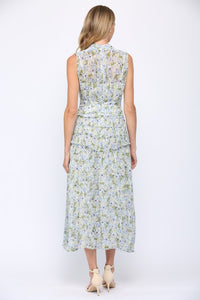 Ester Floral Blue Maxi Dress