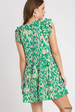 Load image into Gallery viewer, Mixed Green Ruffle Dress
