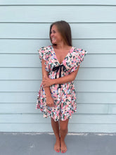 Load image into Gallery viewer, Frannie Floral Print Dress with Bow Detail
