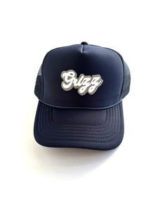 Grizz Navy Trucker Hat