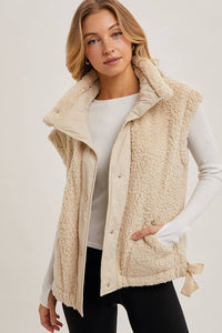 Beige Sherpa Vest