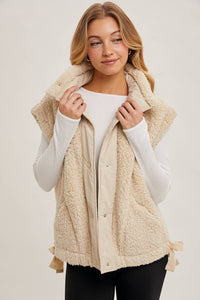 Beige Sherpa Vest