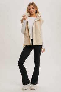 Beige Sherpa Vest