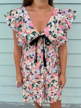 Load image into Gallery viewer, Frannie Floral Print Dress with Bow Detail
