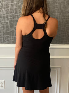 Black Tennis Romper Dress