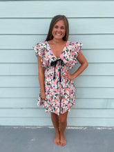 Load image into Gallery viewer, Frannie Floral Print Dress with Bow Detail
