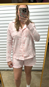 Heartbreaker Pajama Set- Pink