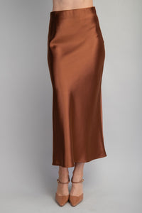 Molly Brown Satin Midi Skirt