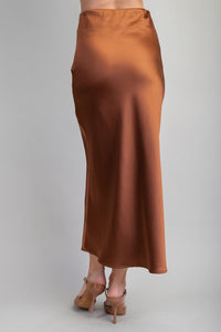 Molly Brown Satin Midi Skirt