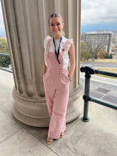 Load image into Gallery viewer, Barbie Pink Tweed Overalls
