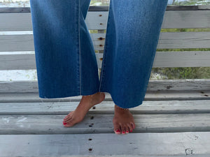 Scissor Cut Wide Leg Jean