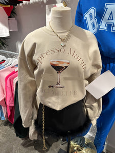 Espresso Martini Social Club Sweatshirt