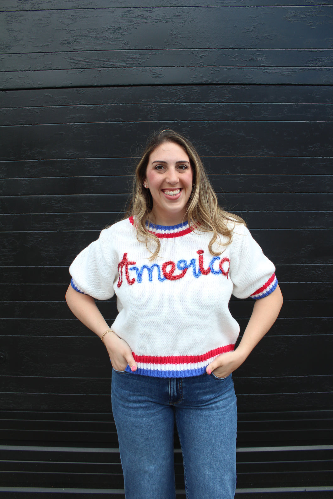 America Script Sweater