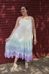 Rainbow Tiered Maxi Dress