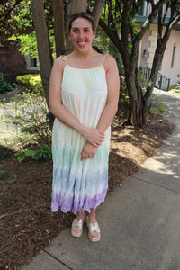 Rainbow Tiered Maxi Dress