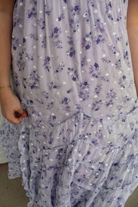 Violet Floral Maxi Dress