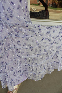 Violet Floral Maxi Dress