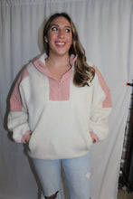 Load image into Gallery viewer, Colorblock Sherpa Pullover
