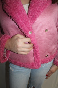 Rose Faux Suede Jacket