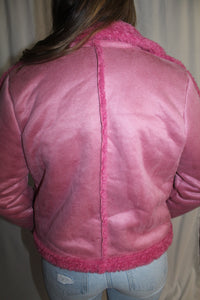 Rose Faux Suede Jacket