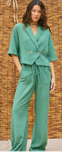 Grayson Textured Green Set