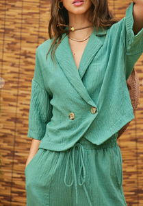 Grayson Textured Green Set