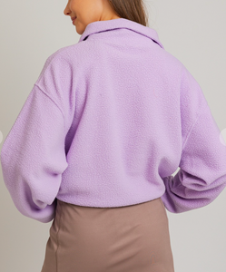 Lavender Fleece Pullover
