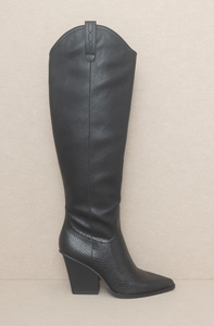 Barcelona Black Tall Boots