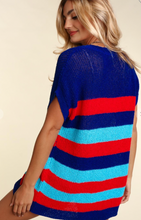 Load image into Gallery viewer, Stripe Sweater Knit Top
