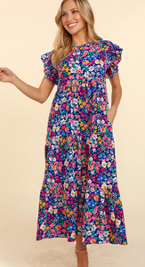 Reese Ruffle Floral Maxi Dress