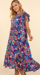Reese Ruffle Floral Maxi Dress