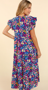 Reese Ruffle Floral Maxi Dress