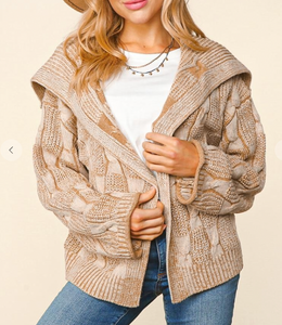 Traci Two Tone Sweater Cardigan