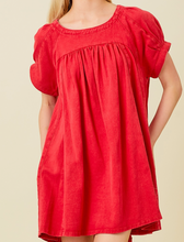 Load image into Gallery viewer, Red Denim Dress
