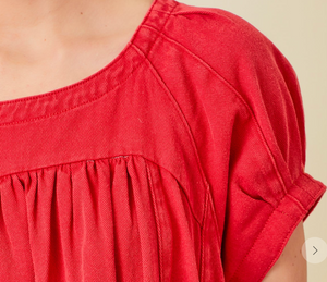 Red Denim Dress