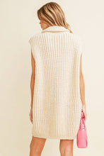Load image into Gallery viewer, Cream Cable Sweater Dress
