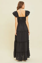 Load image into Gallery viewer, Black Maxi Smocked Dress
