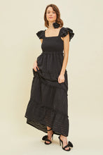 Load image into Gallery viewer, Black Maxi Smocked Dress
