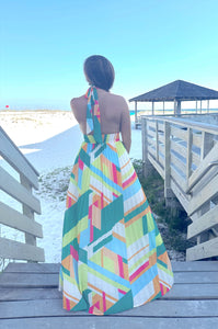 Hallie Pleated Maxi Dress