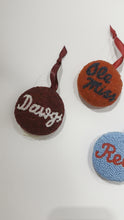 Load and play video in Gallery viewer, Collegiate Beaded Ornaments
