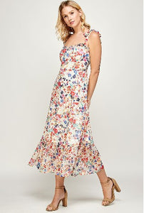 Cynthia Floral Print Midi Dress