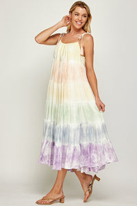 Rainbow Tiered Maxi Dress