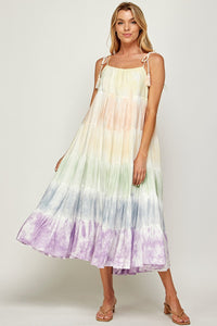 Rainbow Tiered Maxi Dress