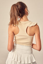 Load image into Gallery viewer, Anne Ruffled Sleeveless Tank
