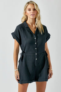 Sable Gauze Romper