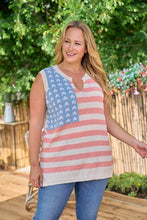 Load image into Gallery viewer, Americana Flag Sweater Curvy
