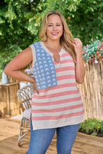 Load image into Gallery viewer, Americana Flag Sweater Curvy
