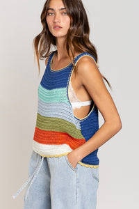 Camila Colorblock Crochet Tank